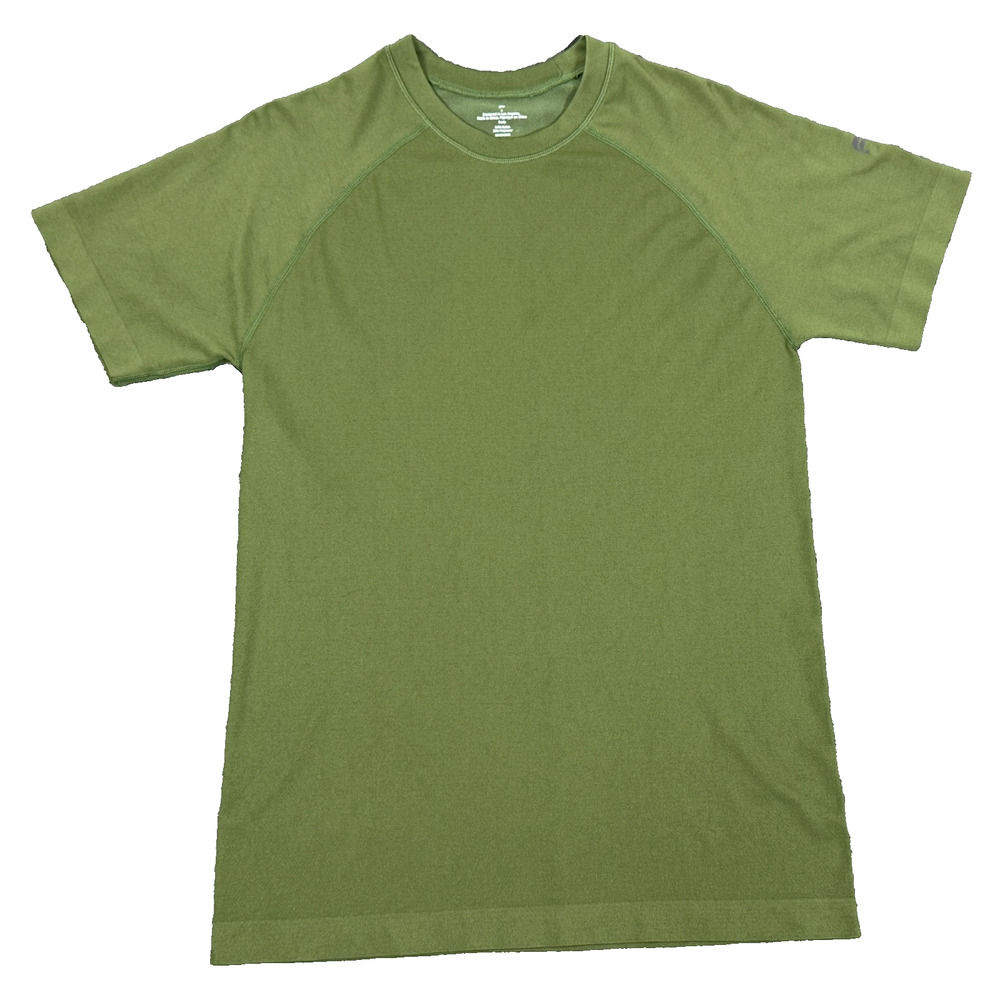 Fabletics Shirt Mens Size Small Performance Workout Gym Polyester Blend Green
